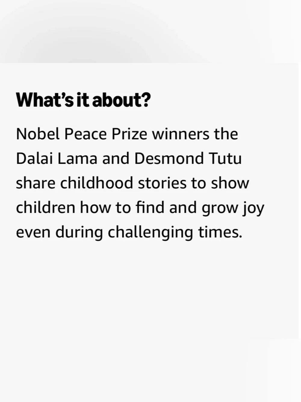 The Little Book of Joy - Kids Hardcover Book Dalai Lama & Desmond Tutu NEW
